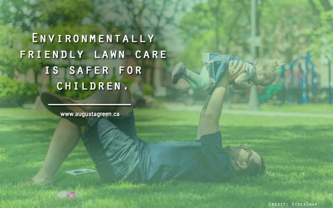Environmentally friendly lawn care is safer for children