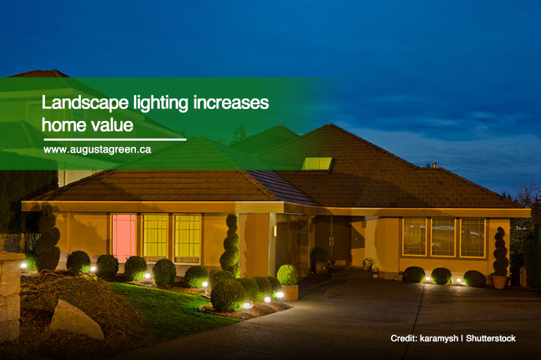 Landscape lighting increases home value