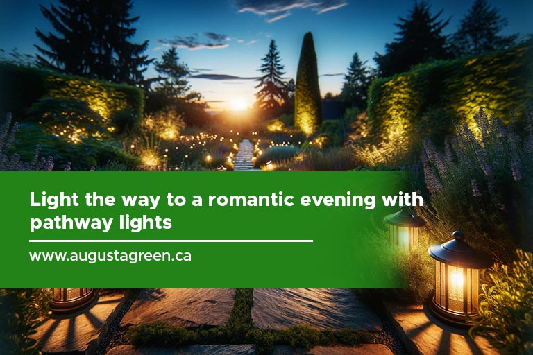 Light the way to a romantic evening with pathway lights
