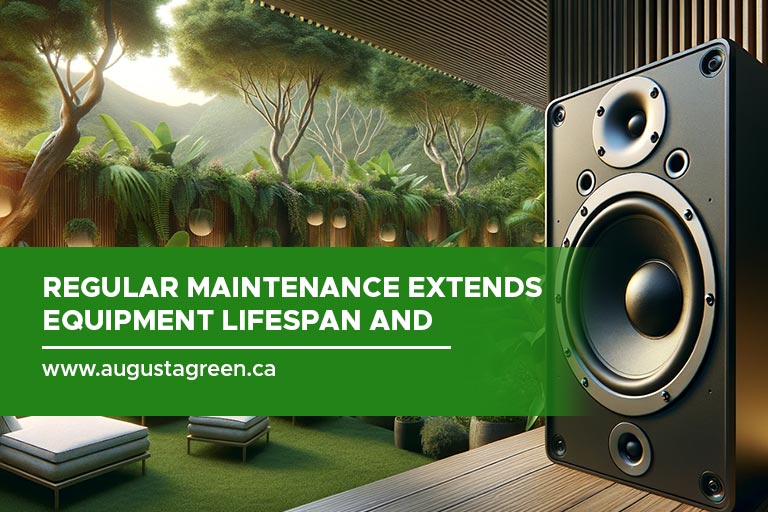 Regular maintenance extends equipment lifespan and guarantees optimal