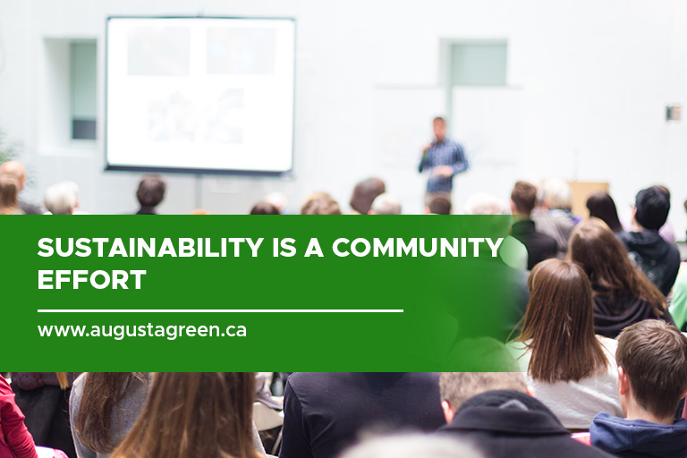 Sustainability is a community effort